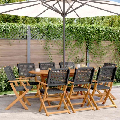 Folding garden chairs, 8...