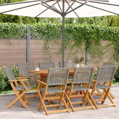 Folding garden chairs, 8...