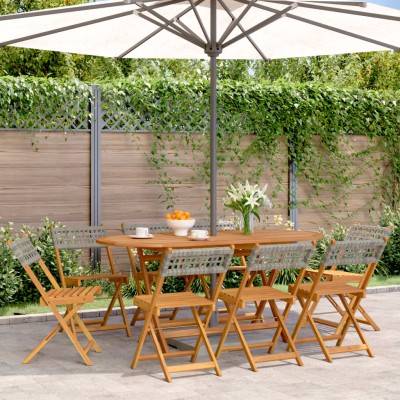 Folding garden chairs, 8...
