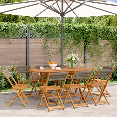 Folding garden chairs, 8...