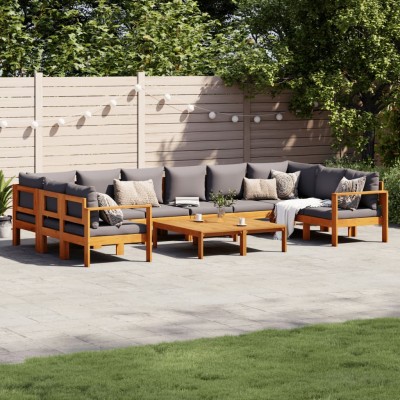 Garden set with cushions, 8...