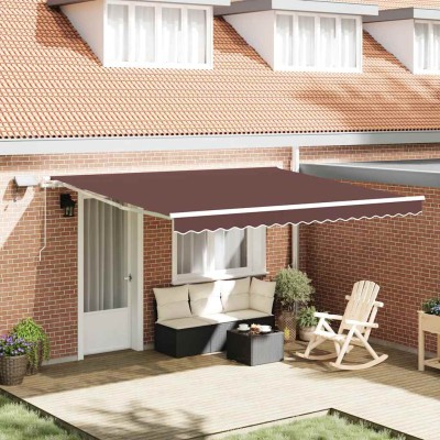 Manual retractable awning,...