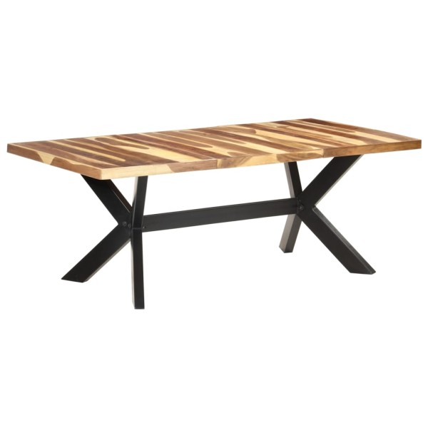 Dining table, 200x100x75cm, wood with honey finish