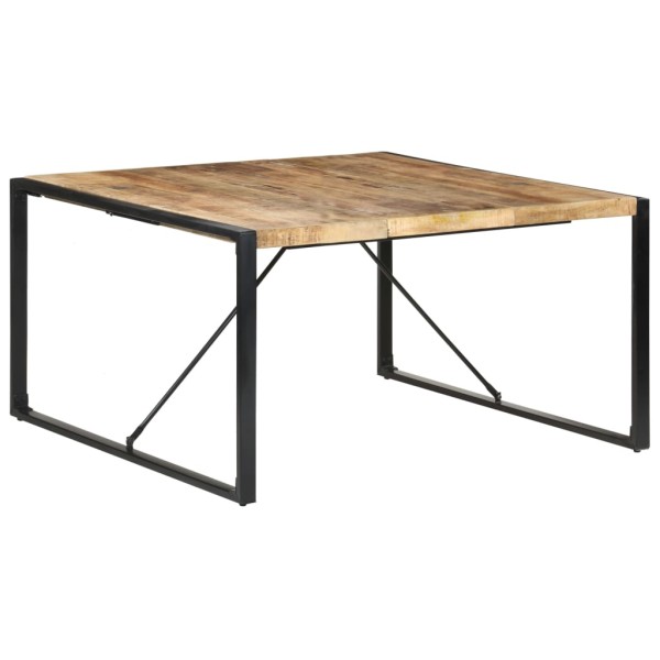 Dining table, 140x140x75cm, untreated mango wood