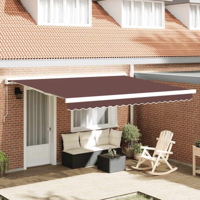 Manual retractable awning,...