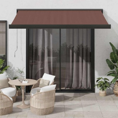 Manual retractable awning,...