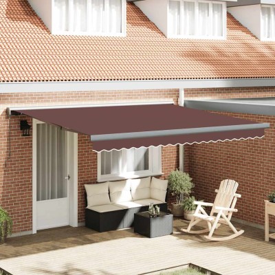 Manual retractable awning,...