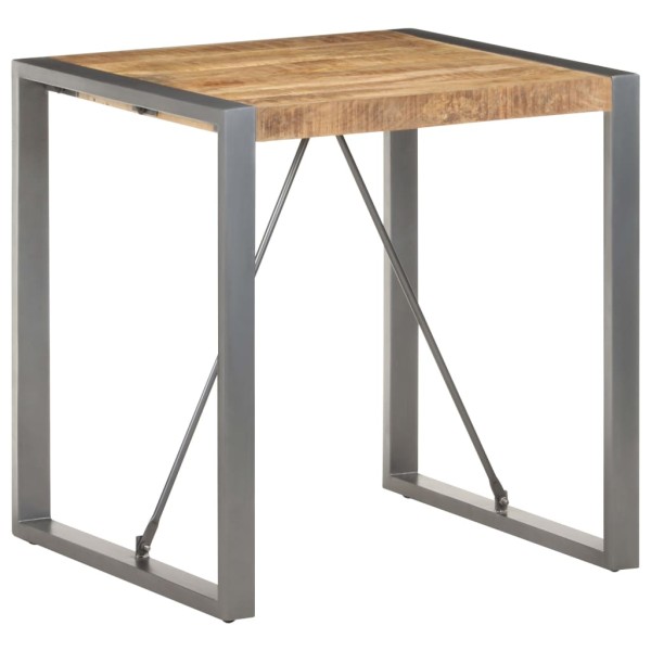 Dining table, 70x70x75cm, untreated mango wood