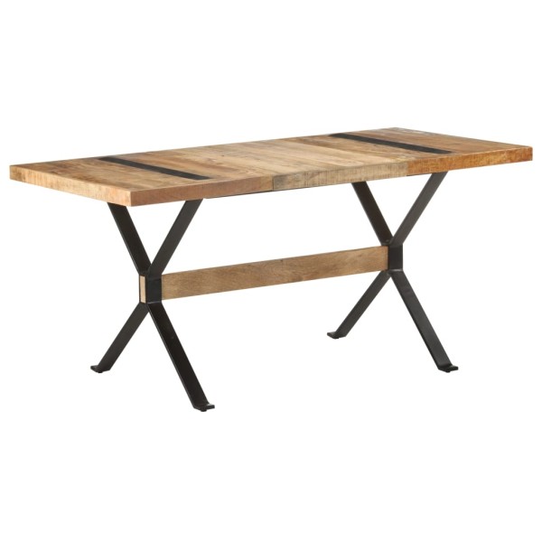 Dining table, 160x80x76cm, untreated mango wood