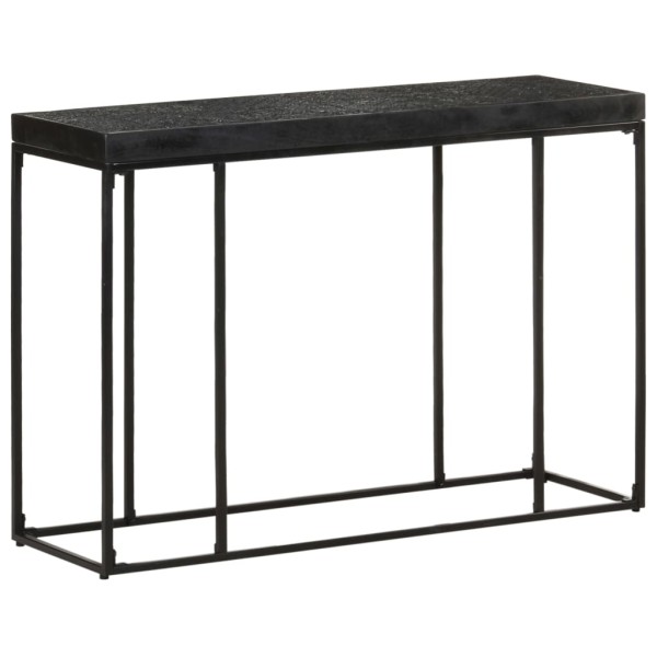 Console table, black, 110x35x76cm, acacia and mango