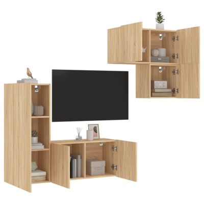 Wall TV section, 4 parts,...