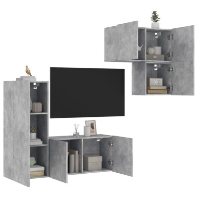 Wall TV section, 4 parts,...