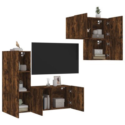 Wall TV section, 4 parts,...