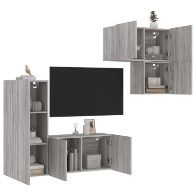 Wall TV section, 4 parts,...