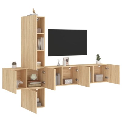Wall TV section, 5 parts,...