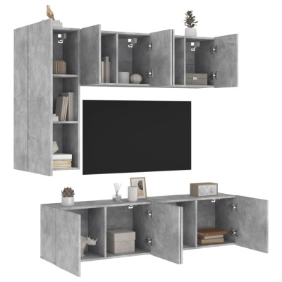 Wall TV section, 5 parts,...