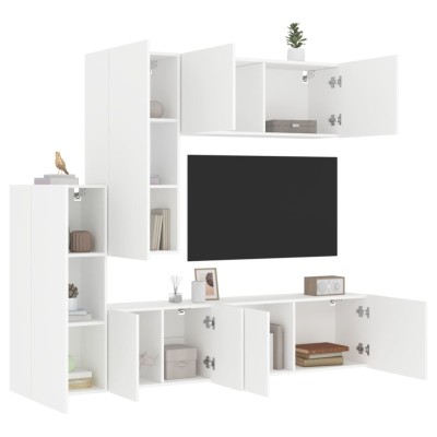 Wall TV section, 5 parts,...