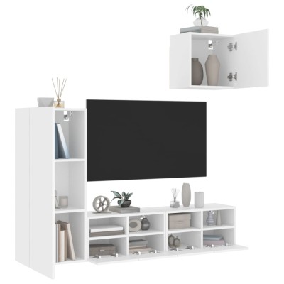 Wall-mounted TV section, 4...
