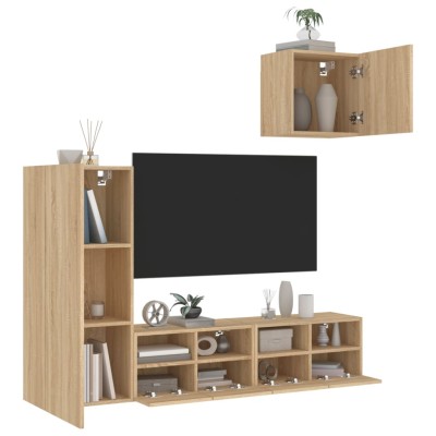 Wall TV section, 4 parts,...