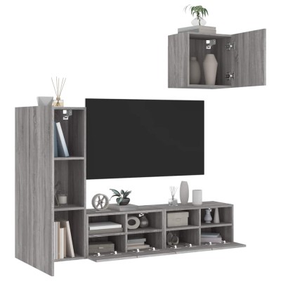 Wall TV section, 4 parts,...