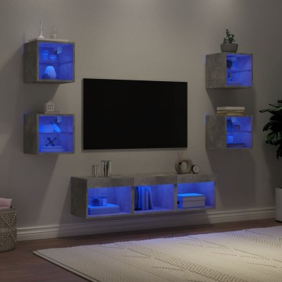 Wall TV section with LED, 7...