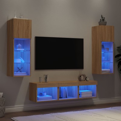 Wall TV section with LED, 5...