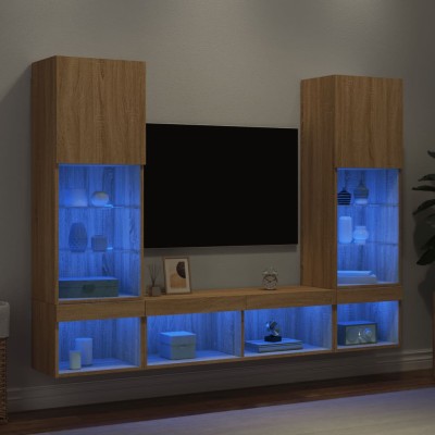 Wall TV section with LED, 5...