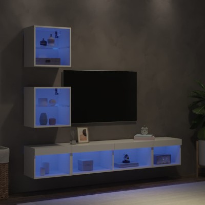Wall TV section with LED, 5...