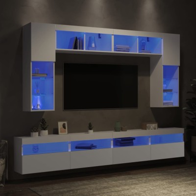 Wall TV cabinets with LED...