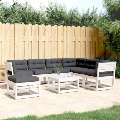 Garden set with cushions, 7...