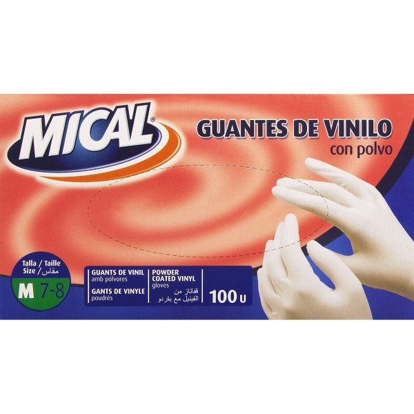 Disposable Gloves Mical VINILO TALLA M M (100 Units)