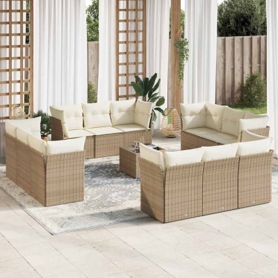 Sofa set with cushions, 13...