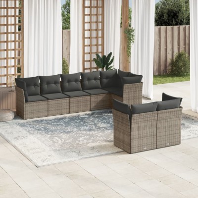 Garden set with cushions, 8...