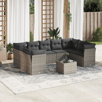 Garden set with cushions,...