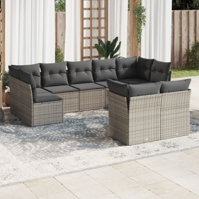 Sofa set with cushions, 9...