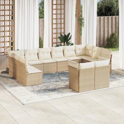 Garden set with cushions,...