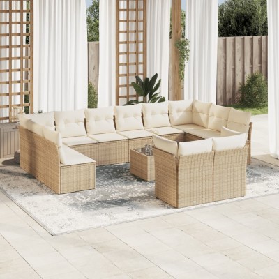 Sofa set with cushions, 13...
