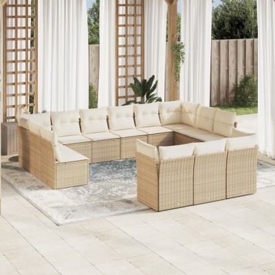 Sofa set with cushions, 13...