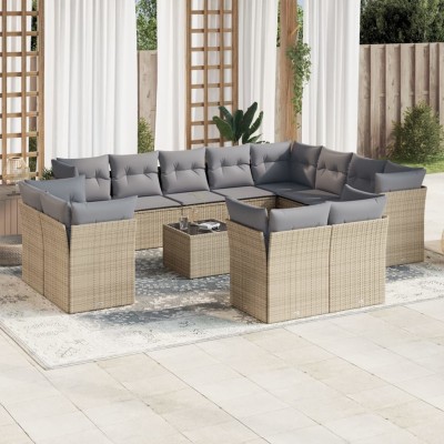 Sofa set with cushions, 13...