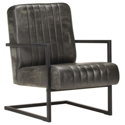 Armchair, bleached gray,...