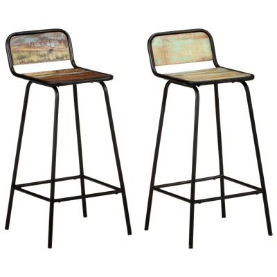 Bar stools, 2 pcs., massif...