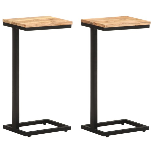 Side tables, 2 pcs., 31.5x24.5x64.5 cm, solid acacia