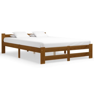 Bed frame, honey brown,...