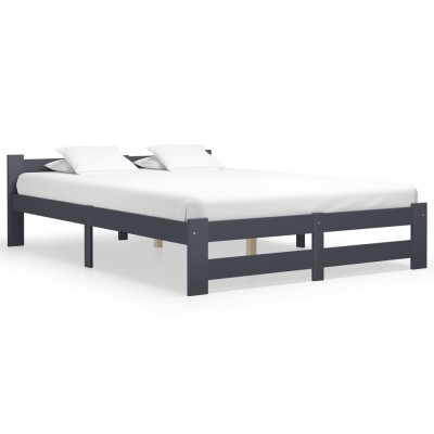 Bed frame, dark gray,...