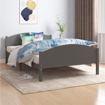 Bed frame, dark gray,...