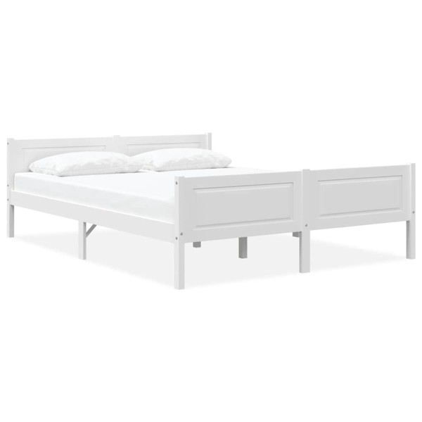 Bed frame, white, 140x200cm, solid pine wood
