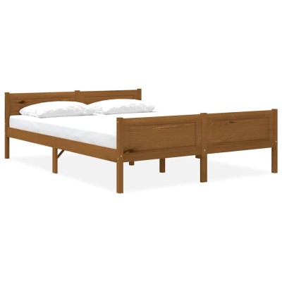 Bed frame, honey brown,...