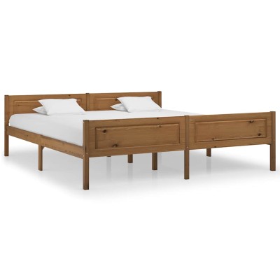 Bed frame, honey brown,...
