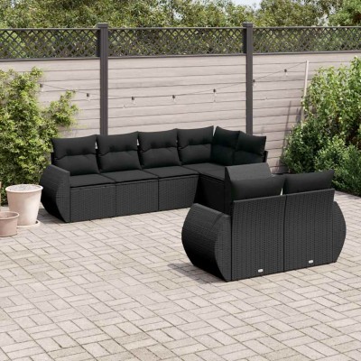 Sofa set with cushions, 7...