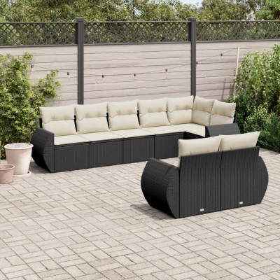 Sofa set with cushions, 8...